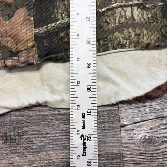 Mossy Oak Shirt Pursuits Camouflage Mens L Mesh Lined Outdoors Button Realtree - Picture 8 of 8